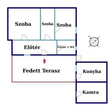 Eladó Ház 6100 Kiskunfélegyháza Háromszobás családi ház tágas terasszal