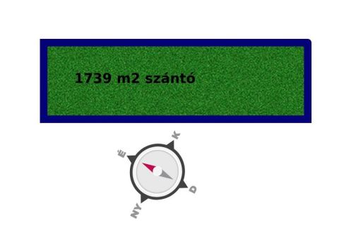 Eladó Telek 6421 Kisszállás 1739 m2 SZÁNTÓ ELADÓ