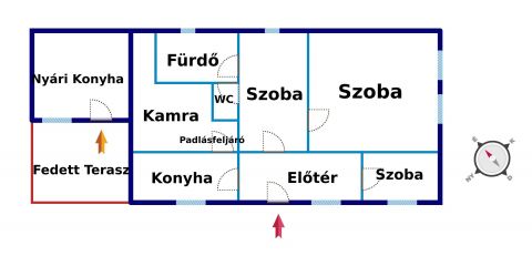 Eladó Ház 6100 Kiskunfélegyháza Háromszobás családi ház 700 m2-es portával