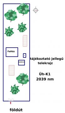 Eladó Telek 2626 Nagymaros Rigó-hegyen eladó Duna kanyar panorámával,  2039 nm-es telek egy 30 nm-es lakható faházzal