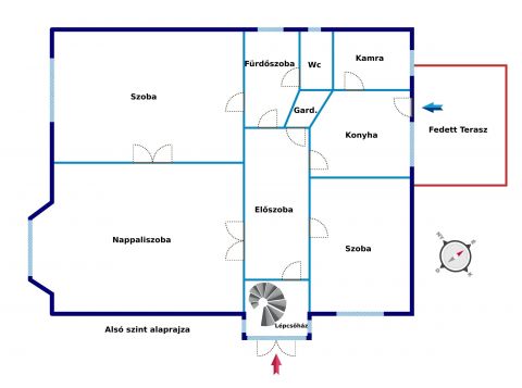 Eladó Ház 1171 Budapest 17. kerület Rákoscsabán, 2 generációs, két lakásként is használható, villa jellegű ház, hatalmas telken