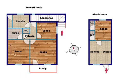 Eladó Lakás 8220 Balatonalmádi Négylakásos társasházban
