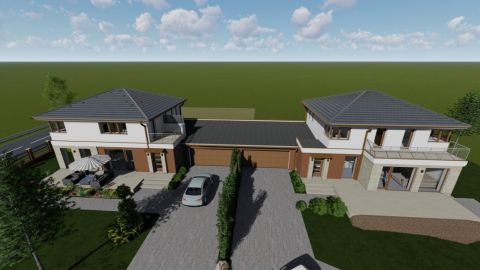 Eladó Ház 6000 Kecskemét Petőfivárosban nappali+4 szobás, 185nm-es új építésű ikerház