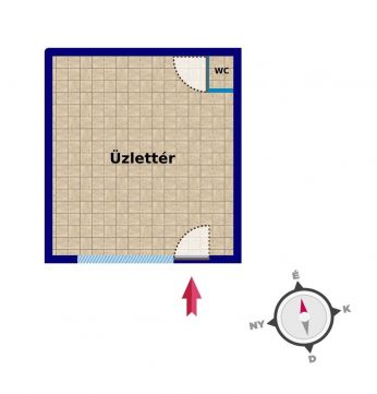 Kiadó Üzlethelyiség 3000 Hatvan Kossuth tér közelében