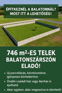 Eladó Telek 8624 Balatonszárszó 