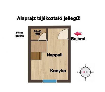 Eladó Lakás 1071 Budapest 7. kerület Peterdy utca - stúdió lakás- friss felújítás