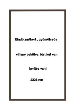 Eladó Telek 2030 Érd Művelési ág alól kivett telek eladó Érden 