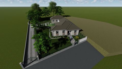 Eladó Ház 6000 Kecskemét  Nappali + 3 szobás új ház a Vacsiközben - 672 nm telek