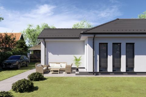Eladó Ház 6000 Kecskemét , Új építésű nappali + 4 szobás családi ház, önálló telken