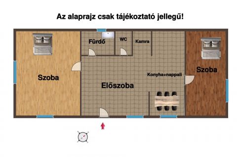 Eladó Ház 2711 Tápiószentmárton Tápiószentmárton József Attila utcában 2 szoba+nappalis ház
