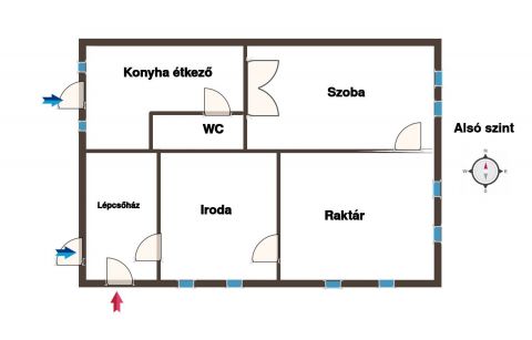 Eladó Ház 6000 Kecskemét Belvároshoz közel kétrendbeli családi ház