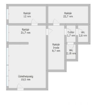 Eladó Üzlethelyiség 7100 Szekszárd 7100 Szekszárd, Központ