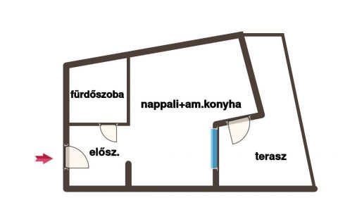 Eladó Lakás 1082 Budapest 8. kerület Corvin sétányon emeleti stúdió lakás