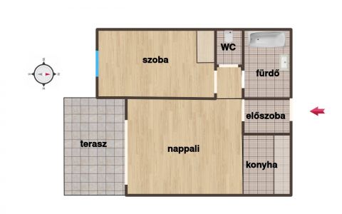 Eladó Lakás 1134 Budapest 13. kerület Frissen átadott 2 szobás garázzsal a Nyugati közelében