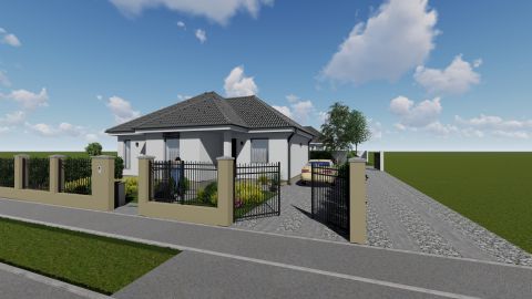 Eladó Ház 6000 Kecskemét Új építésű nappali + 3 szobás ház 380nm-es telken - Helvécia