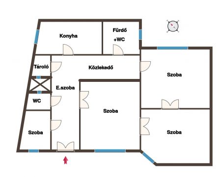 Eladó Lakás 1052 Budapest 5. kerület Közvetlenül a KLOTID PALOTA bejárata mellett,a KÍGYÓ utcában