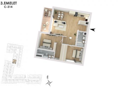 Eladó Lakás 1138 Budapest 13. kerület Lakópark a Duna partján: Otthonod a vízparti életstílus közepén!