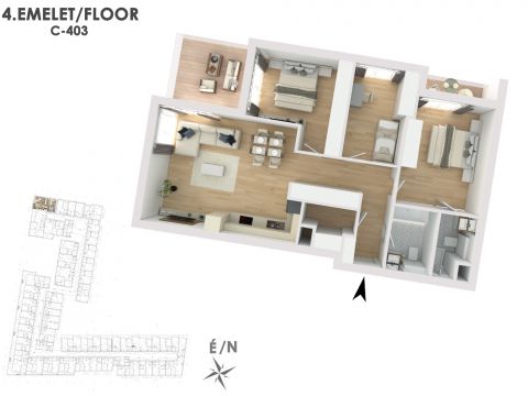Eladó Lakás 1138 Budapest 13. kerület Lakópark a Duna partján: Otthonod a vízparti életstílus közepén!