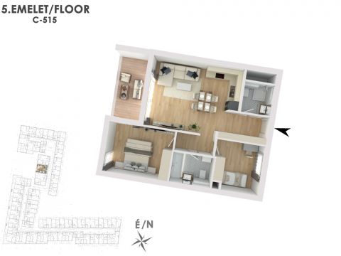 Eladó Lakás 1138 Budapest 13. kerület Lakópark a Duna partján: Otthonod a vízparti életstílus közepén!