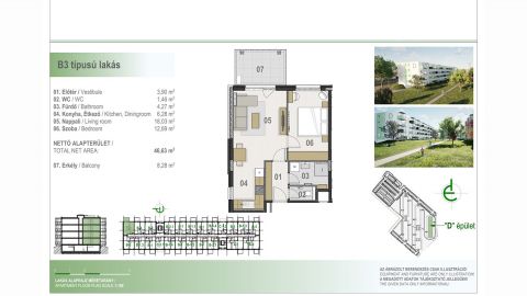 Eladó Lakás 4030 Debrecen , MODERN, FIATALOS ÚJ LAKÁSOK