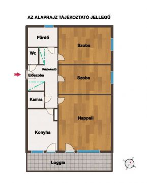 Eladó Lakás 1021 Budapest 2. kerület NAPPALI + 2 HÁLÓS ELSŐ EMELETI LOGGIÁS LAKÁS GARÁZZSAL
