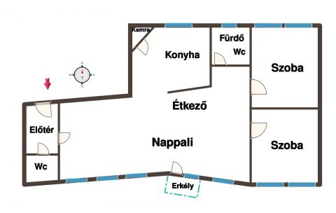 Kiadó Lakás 4400 Nyíregyháza Tőke utca közelében