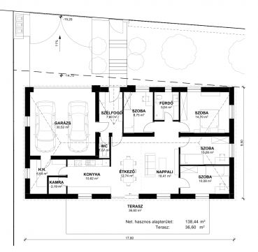 Eladó Ház 2217 Gomba Újépítésű, földszintes családi ház, 1020 nm-es telekkel!
