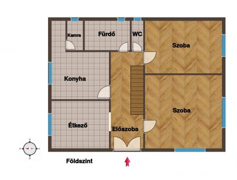 Eladó Ház 8649 Balatonberény Petődfi utcában remek adottságú családi ház