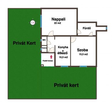 Kiadó Lakás 1037 Budapest 3. kerület AZONNAL költözhető, PRIVÁT kertkapcsolatos lakás KIADÓ