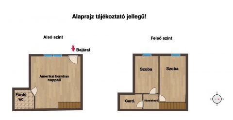 Eladó Lakás 1071 Budapest 7. kerület Damjanich utcában felújított belső két szintes lakás
