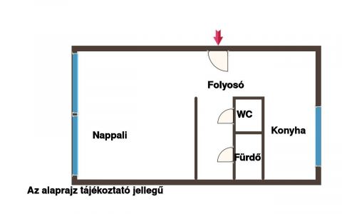 Eladó Lakás 1083 Budapest 8. kerület Zöldre néző, felújított garzon a megújult Losonci téren
