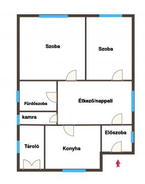 Eladó Ház 9444 Fertőszentmiklós település déli részén