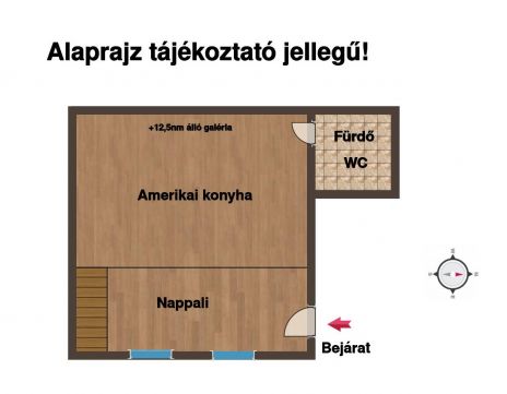 Kiadó Lakás 1082 Budapest 8. kerület Álló galériás stúdió lakás - Egyetemek közelében