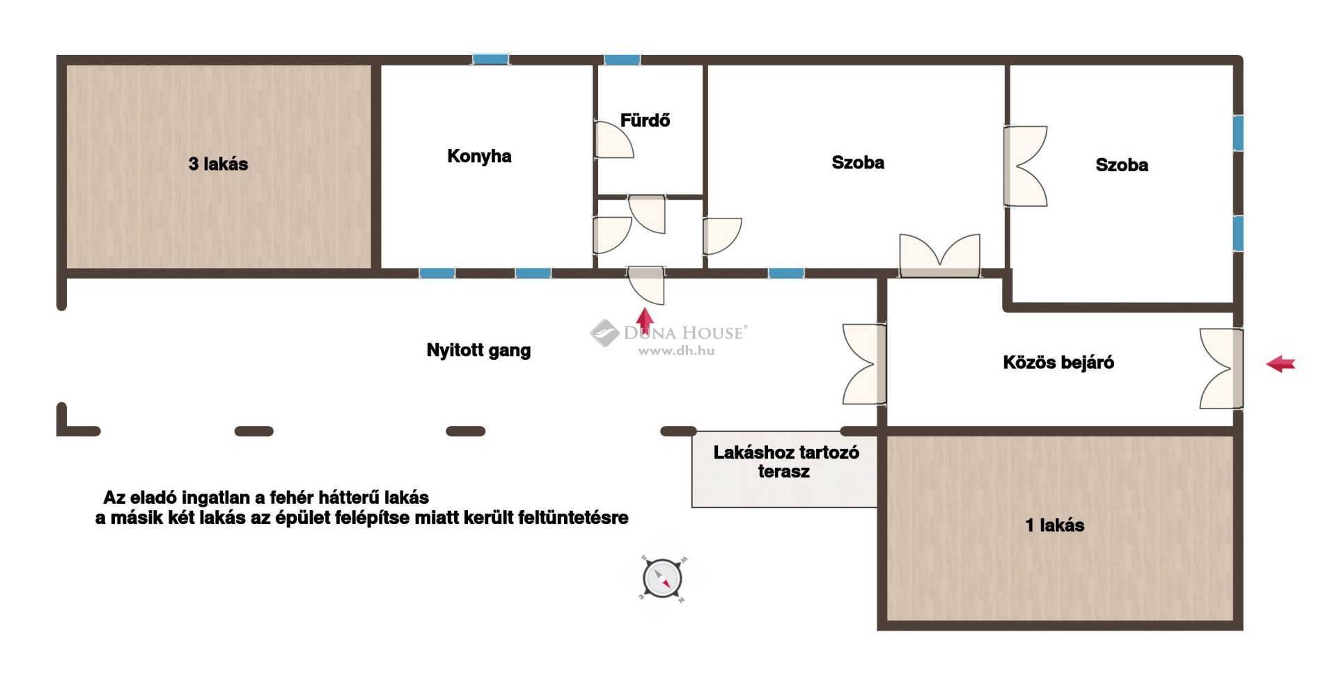 Polgári lakrész garázzsal Kalocsa szívében – HZ083389