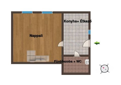 Eladó Lakás 1105 Budapest 10. kerület Kiváló lakás egyetemisták számára 