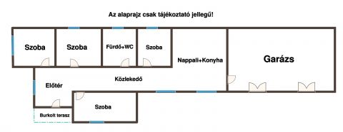 Eladó Ház 2766 Tápiószele Vasútállomás közelében 4 szobás ház 1439nm-es telken