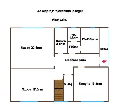 Eladó Ház 7213 Szakcs Óvodával szemben.