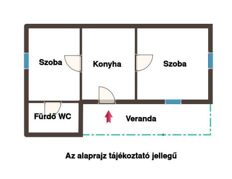 Eladó Ház 2766 Tápiószele *****Tradicionális kétszobás verandás vályogház*****
